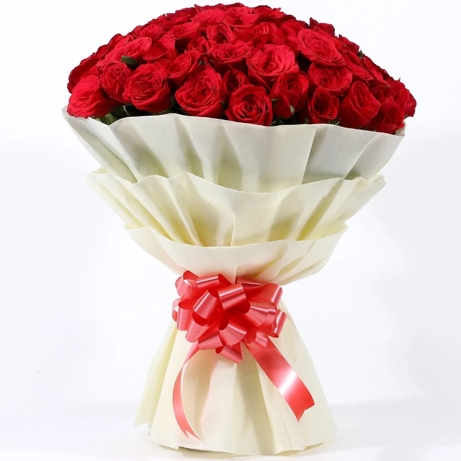 Grand 100 Red Roses Bunch - Autumn Lotus Florist