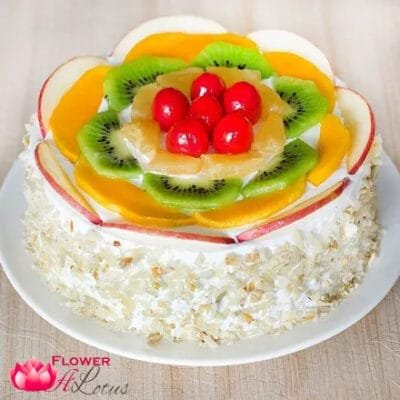 Fruit Cream Cake Half Kg