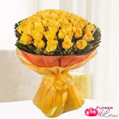 Golden Rose Bouquet