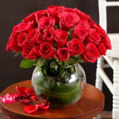 Gorgeous Red Roses Arrangement
