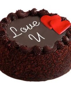 Love You Chocolate Cake with Heart - 1 kg