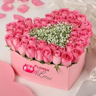 Pink Heart Gift Box