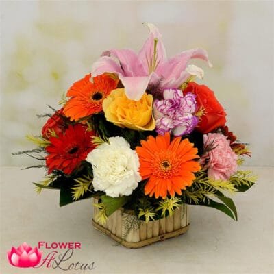 Scintillating Floral Basket