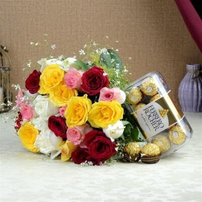 Bouquet Of Roses with Rocher