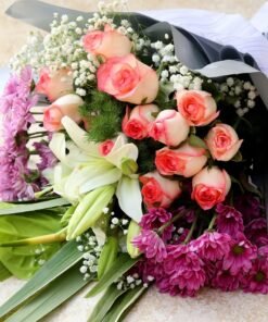 Bouquet of  Anthurium Roses & Lilies