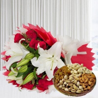 Mix Dry Fruits and Flowers