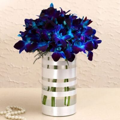 Blue Orchids Arrangement