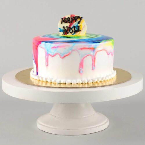 Holi Special Color Splash Cake | Eggless Cake Recipe Without Oven | Holi  Cake ~ The Terrace Kitchen - YouTube