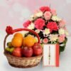 Divine Flower N Fruits Rakhi Set