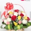 Mix Roses Basket