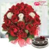 Roses21 N Chocolate Cake